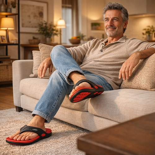 Chinelo Ortopédico Massageador Alívio de Dores Masculino